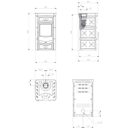 Anteprima: Kaminofen La Nordica Nicoletta 8 kW