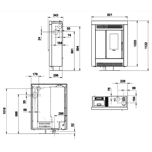 Anteprima: Stufa a pellet La Nordica Extraflame Souvenir Steel 10,2 kW