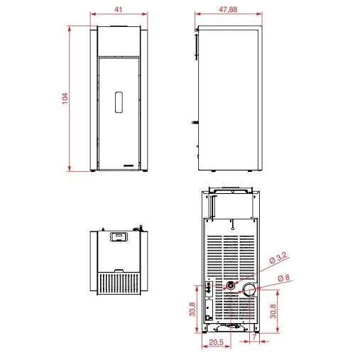 Anteprima: Stufa a pellet Palazzetti Ecofire Adagio 4,2 kW