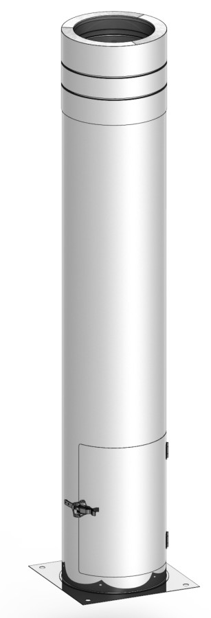Teleskopstütze 400 - 1115 mm inkl. Teleskopkopf - doppelwandig - Jeremias DW-ECO