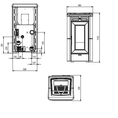 Anteprima: Stufa a pellet La Nordica Extraflame Anastasia Plus 12 kW